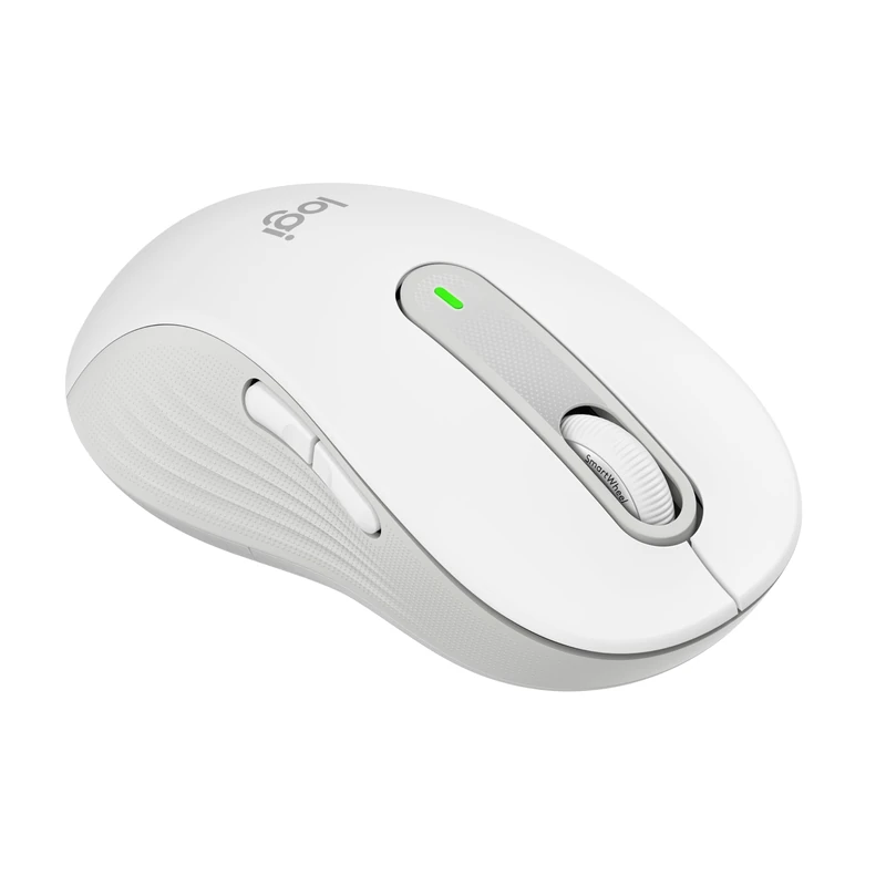 Logitech Signature M650 L Left Wireless Mouse - For Large Sized Left Hands, 2-Year Battery, Silent Clicks, Customisable Side Buttons, Bluetooth, for PC/Mac/Multi-Device/Chromebook - White
