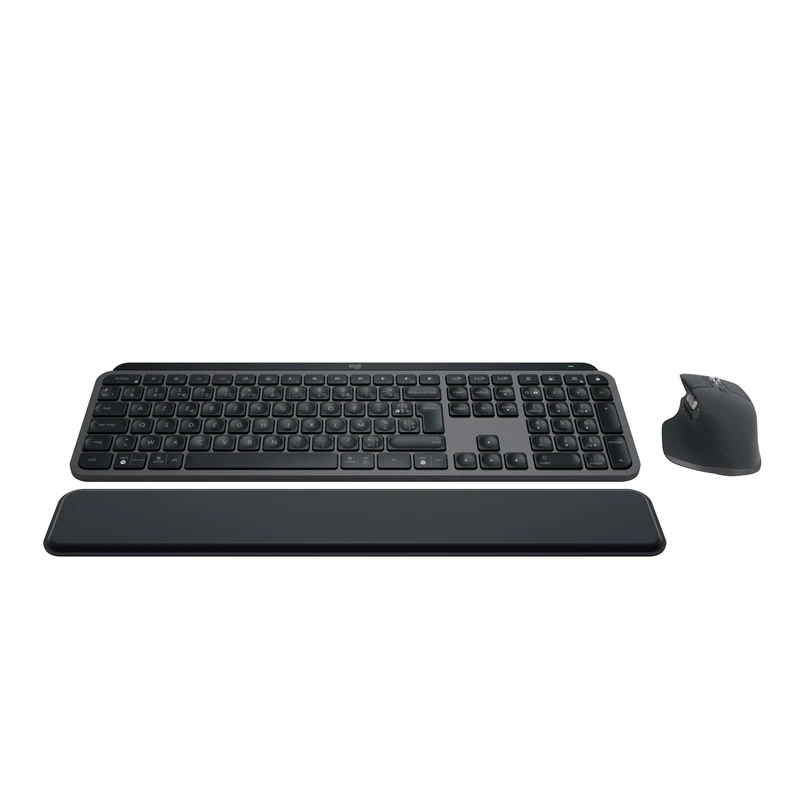 Logitech MX Keys S Combo: MX Master 3S, MX Keys S & MX Palm Rest - Graphite, AZERTY French Layout