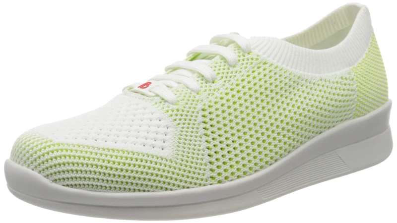 Berkemann Women's Eila Low-Top Sneakers, White (Weiß/Grün 181), 4.5 UK
