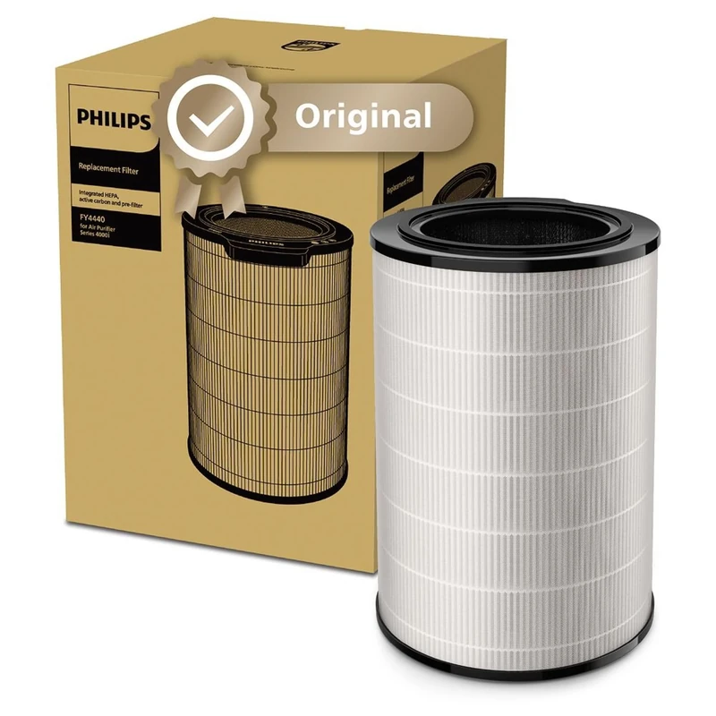 Philips Original Replacement Filter for Air Purifier 4000i Series, AC3854, AC3858, AC4236, HEPA NanoProtect + Active Carbon, 36 Months Lifetime (FY4440/30)