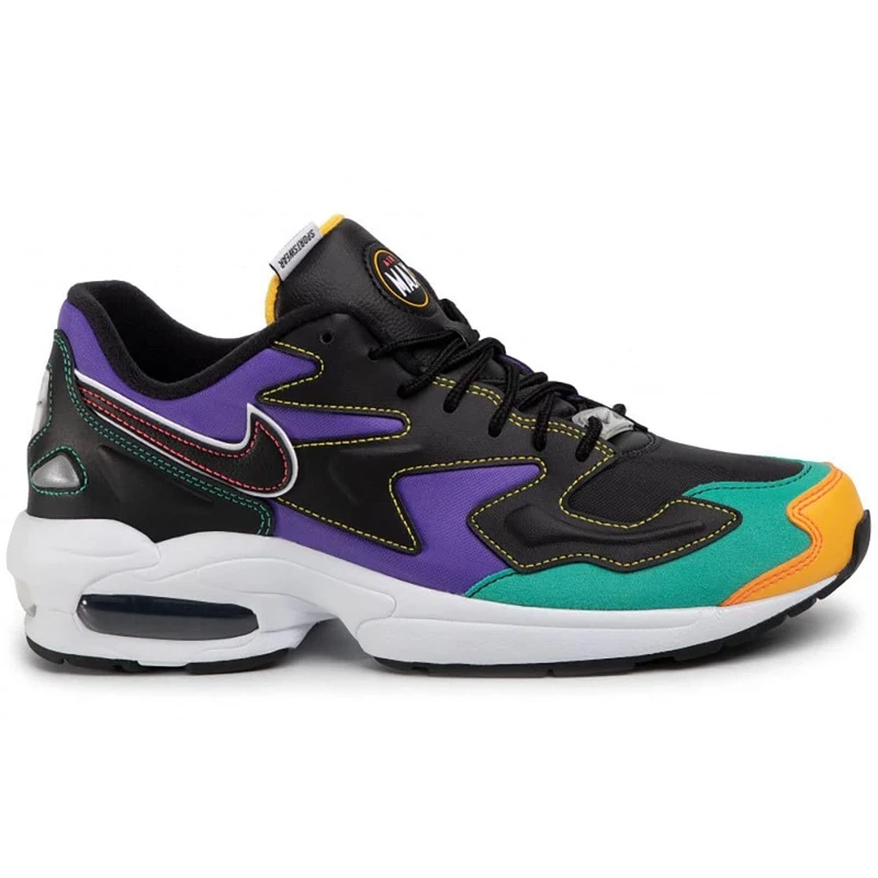 Nike Nike Air Max2 Light Premium, Men's Trail Running Shoes, Multicolour (Black/Flash Crimson/Kinetic Green 23), 8 UK (42.5 EU) - Image 1
