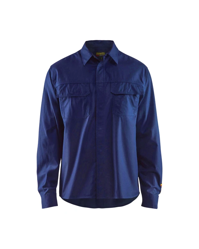Blaklader 3227151589004XL Flame Shirt, Navy Blue, Size 4XL