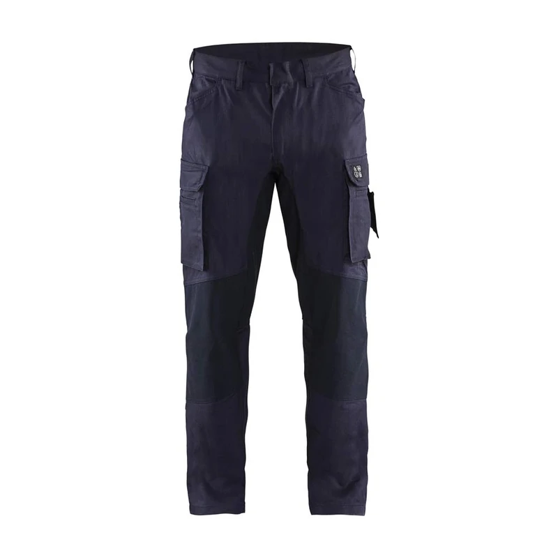 BLÅKLÄDER Blaklader 148615128900C56 Flame Retardant Inherent Work Trousers with Stretch, Navy, Size C56