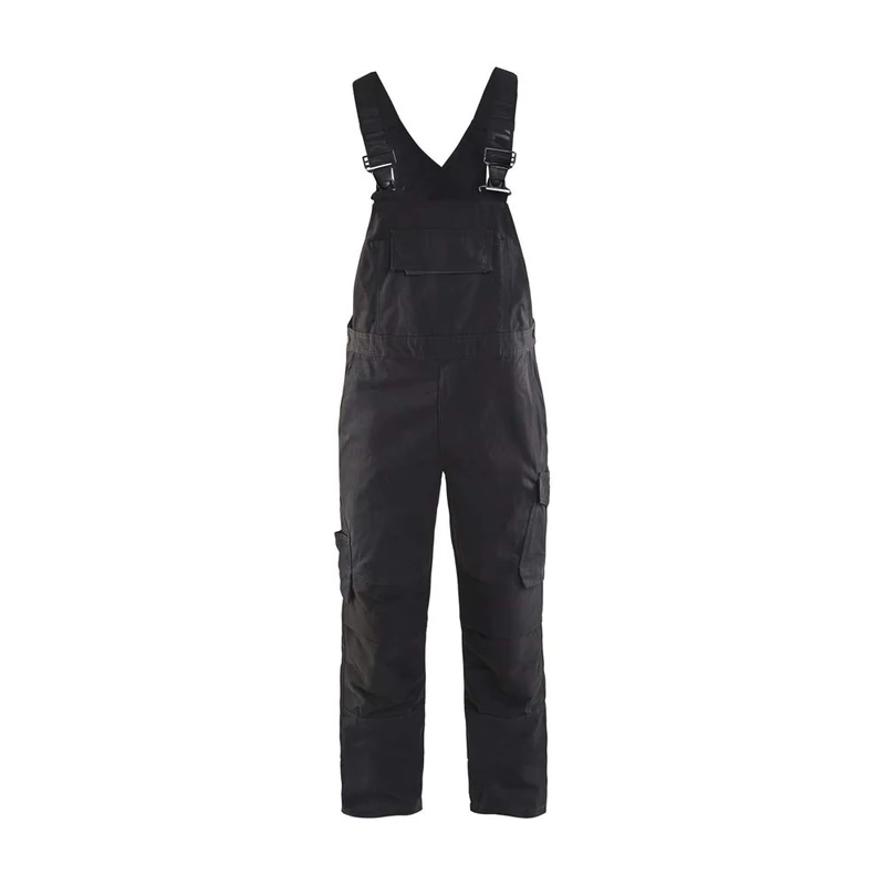 Blaklader 269513309998D92 Bib Overall with Stretch - Black/Dark Grey, Size D92