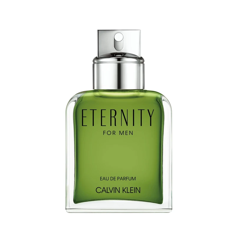 CALVIN KLEIN Eternity - Eau de Parfum for Men - Woody Fragrance with Notes of Sage, Majestic Cypress and Suede Accord - High Longevity - 100ml