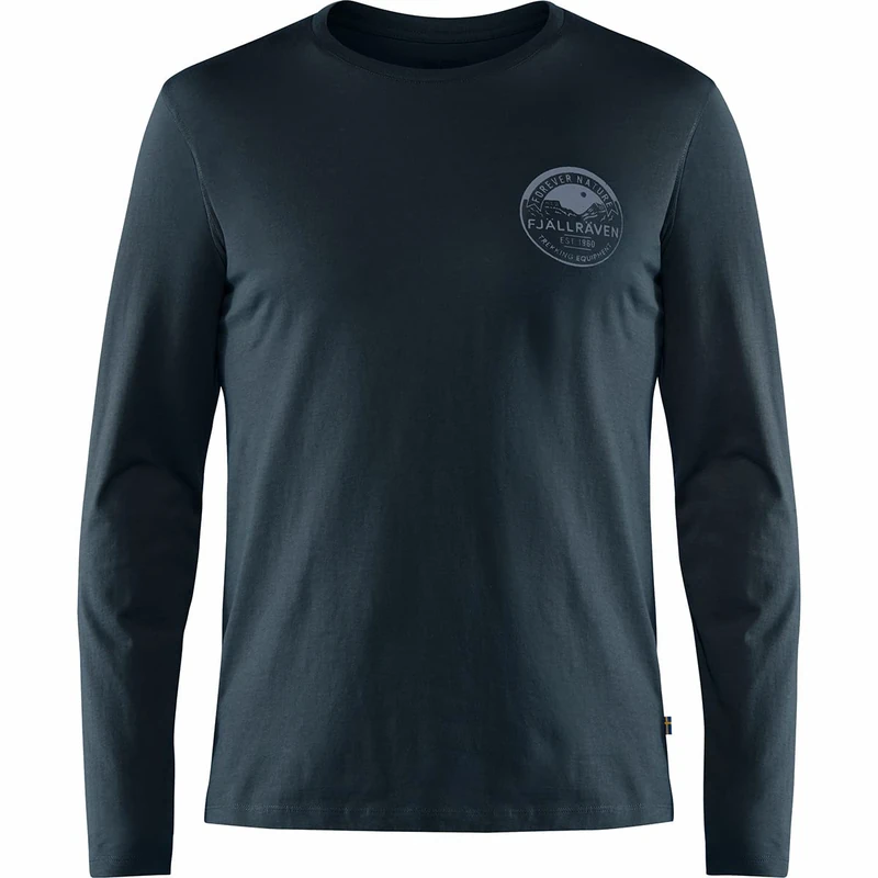 FJALLRAVEN F87303-555 Forever Nature Badge LS M Dark Navy XS
