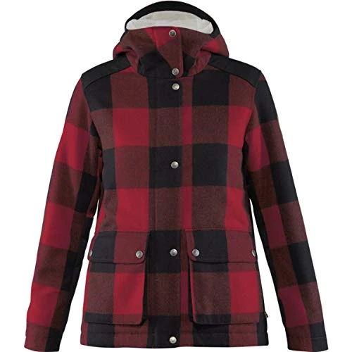 FJALLRAVEN F89796-320-550 Greenland Re-Wool Jacket W Red-Black XXS