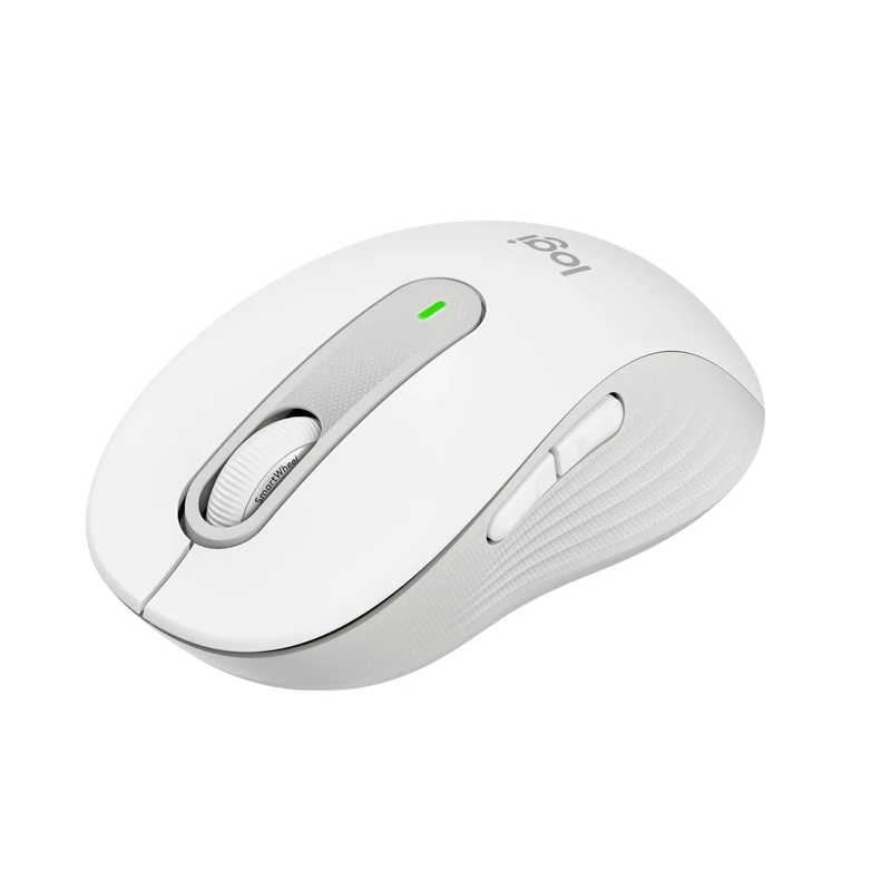 Logitech Signature M650 Wireless Mouse - For Small to Medium Sized Hands, 2-Year Battery, Silent Clicks, Customisable Side Buttons, Bluetooth, Multi-Device Compatibility - White