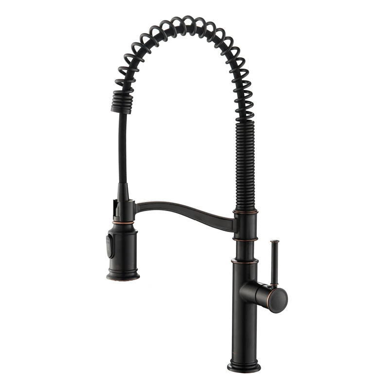 Kraus KPF-1683ORB Sellette Pull-Down Kitchen Faucet, Commercial Style Oil Rubbed Bronze