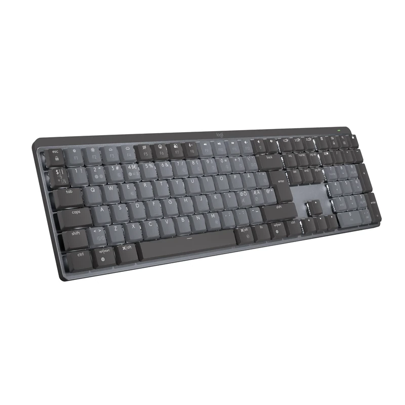 Logitech MX Mechanical Wireless Illuminated Performance Keyboard, Linear Switches, QWERTY Pan Nordic Layout - Grey