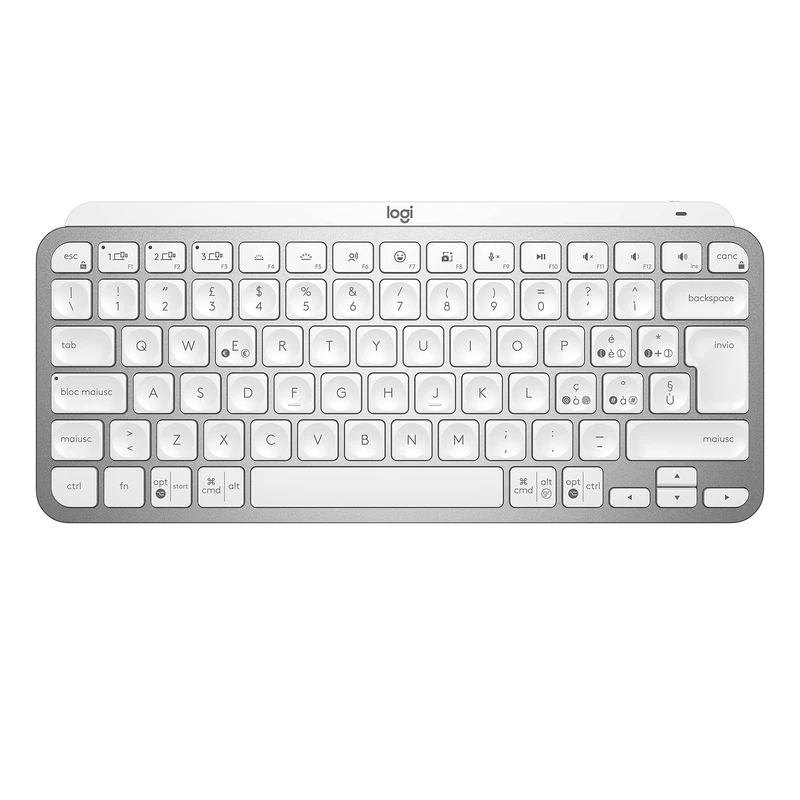 Logitech MXKEYS MINI WRLS ILLUMINATED KB PALE GREY - ITA - MEDITER