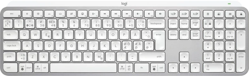 Logitech MX Keys S - Pale Grey, QWERTY Pan Nordic Layout