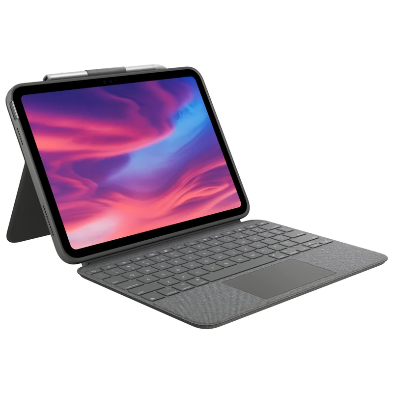 Logitech Combo Touch Detachable Keyboard Case for iPad (10th gen) - Grey - French Layout