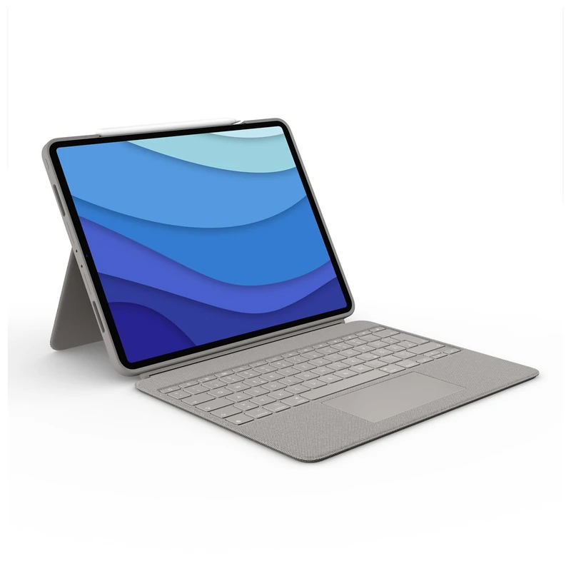 Logitech Combo Touch F.iPad Pro 12.9 Inch (5th Generation), Sand - ESP - MEDIT