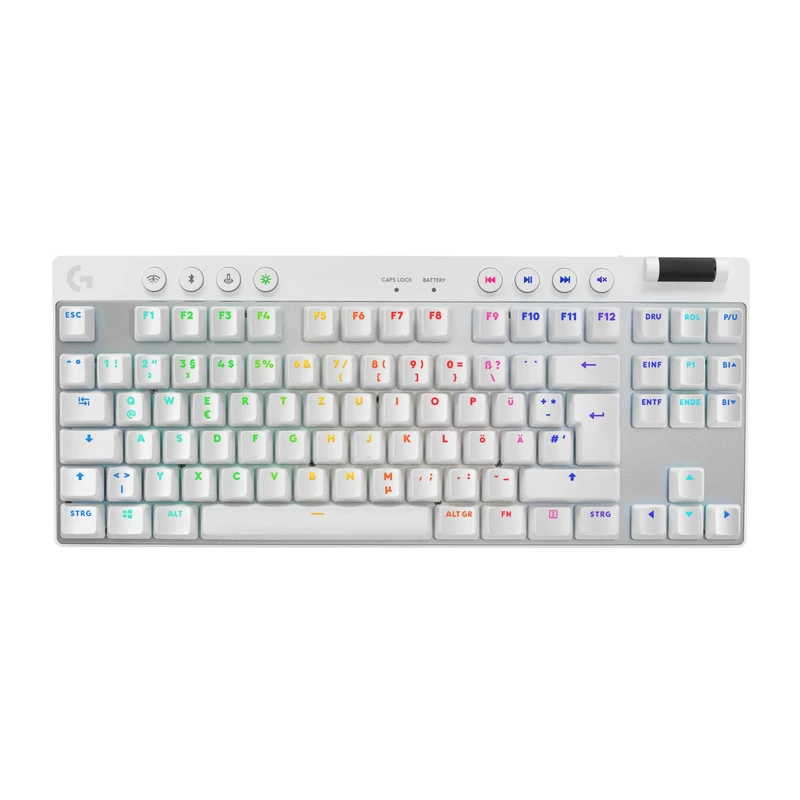 Logitech G PRO X TKL LIGHTSPEED Gaming Keyboard - White - DEU - TACTILE