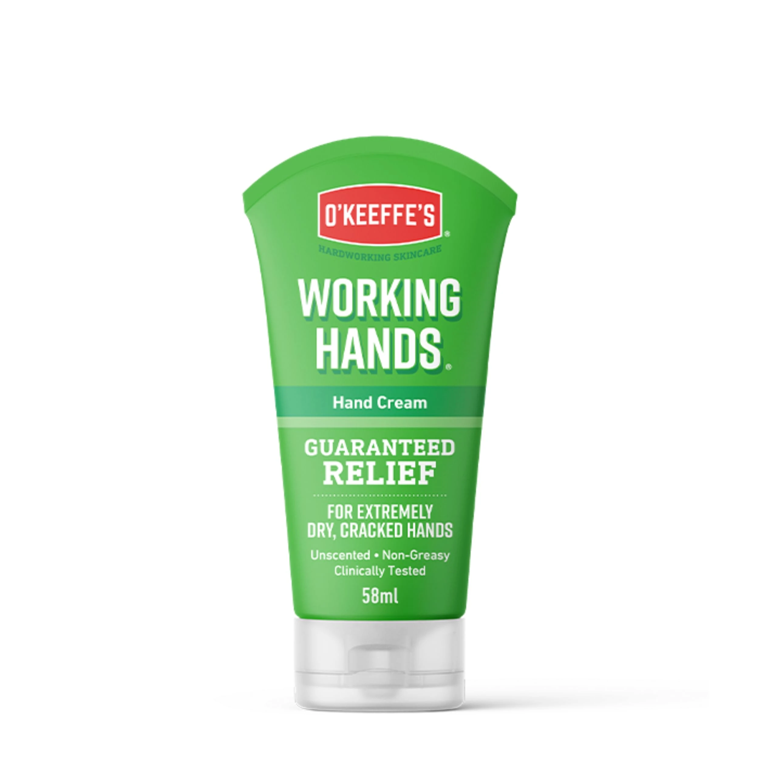 O'Keeffe's Working Hands, 58ml Tube - Hand Cream for Extremely Dry, Cracked Hands | Instantly Boosts Moisture Levels, Creates a Protective Layer & Prevents Moisture Loss