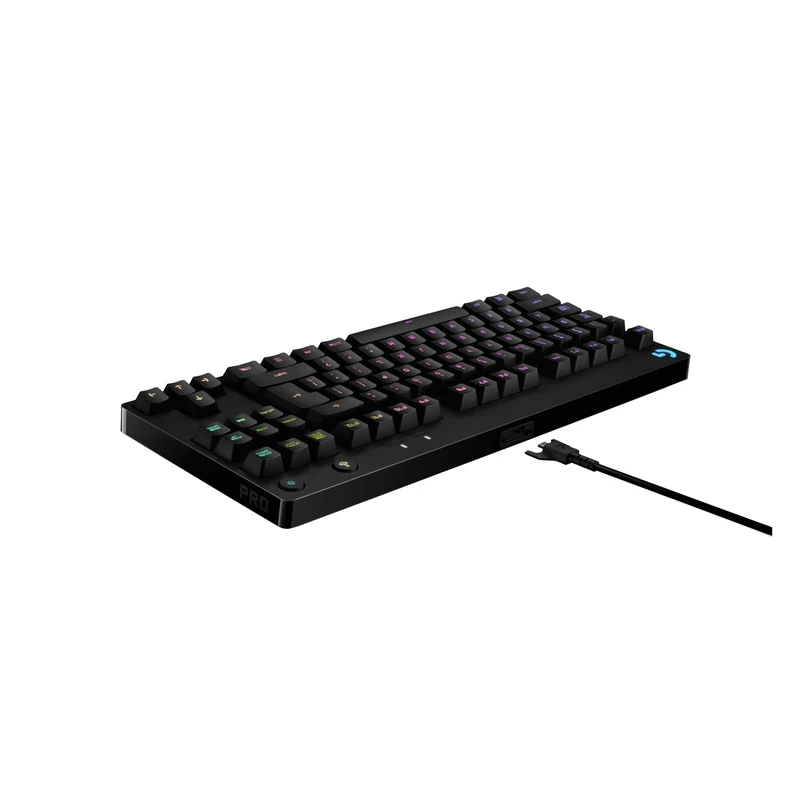 Logitech G PRO TKL Mechanical Gaming Keyboard, GX Blue Clicky Switch, LIGHTSYNC RGB, Portable Tenkeyless Design, Designed for Esport Gaming, Removable Micro USB Cable, QWERTY ITA Layout, Black