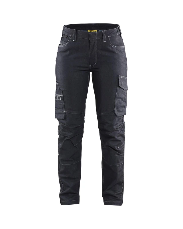 BLÅKLÄDER Ladies Service Trousers Denim Stretch 2R Navy Blue