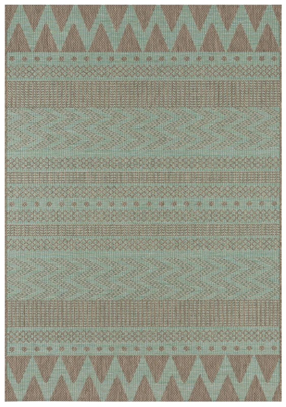 bougari Sidon Indoor and Outdoor Flat Weave Carpet Sidon 140x200 cm Green taupe
