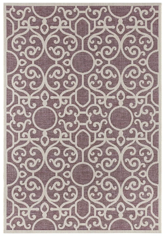 bougari Nebo Indoor Outdoor Flat Rug Nebo 160 x 230 cm Lila Taupe