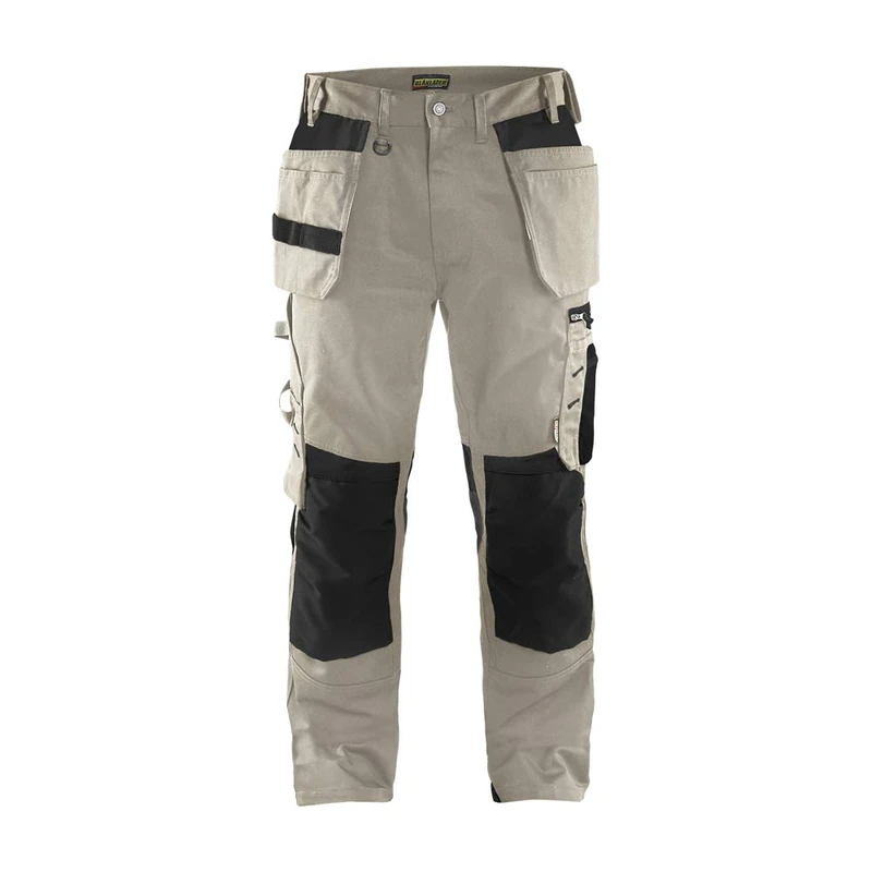 Blaklader 155518602799D108 Workman Trousers, Stone Grey/Black, Size D108