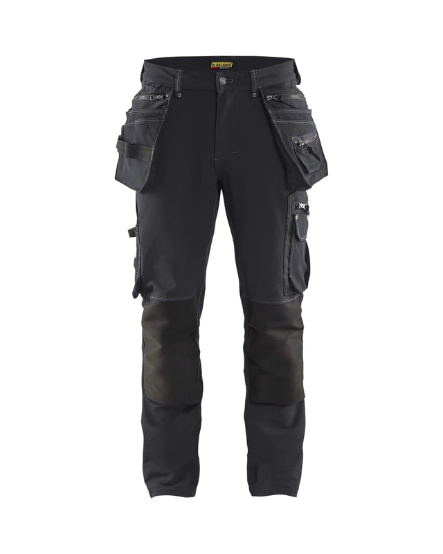BLÅKLÄDER Craftsman Trousers Full Stretch Men 39S Dark Grey/Black