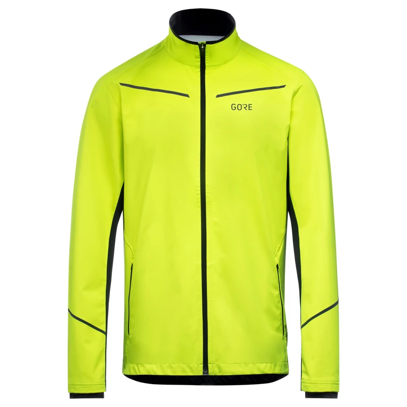 GORE WEAR Mens R3 Partial Gore-tex Infinium JACKETS, Neon Yellow/Black, S EU