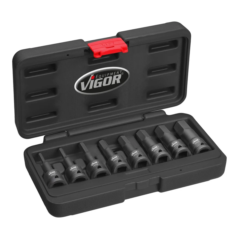 Vigor V7019 1/2 inch Hexagonal Socket Spanner Set