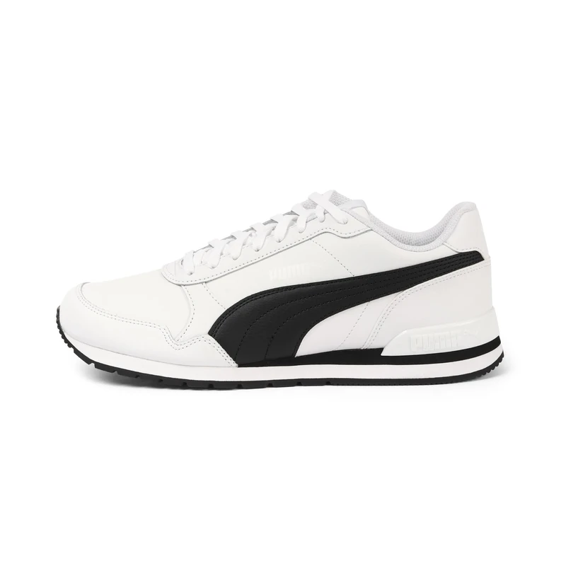 PUMA Unisex St Runner V2 Sneaker - White/Black, Size 10 UK