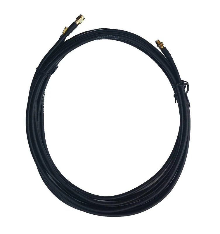 LOW COST MOBILE Extension black Cable LMR200 SMA Female to SMA Male Connector 2 x 20m for external antenna and Router 4G LTE 5G MIMO - Image 1