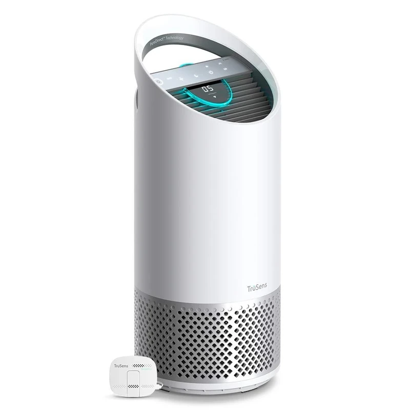 Leitz TruSens Z-2000 Air Purifier With Air Quality SensorPod, Captures Viruses, Hayfever Allergens, Dust, Odours & Smoke, UV-C Lamp Kills over 98% Of Airborne Bacteria, Cleaner Air For Room Up to 35m²