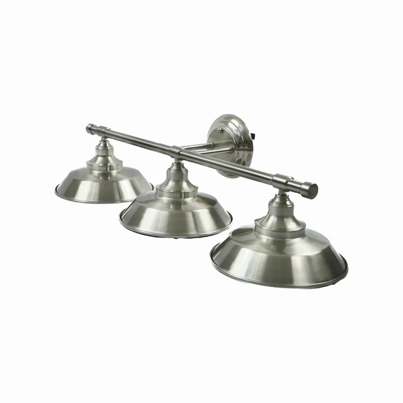 Westinghouse Lighting 63544 Iron Hill Three-Light Indoor Wall Fixture, Brushed Nickel Finish