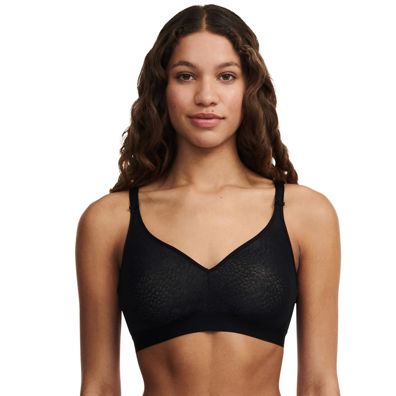 Chantelle Women's, C MAGNIFIQUE, Wirefree Support Bra, Women's invisible lingerie, Black, 36C