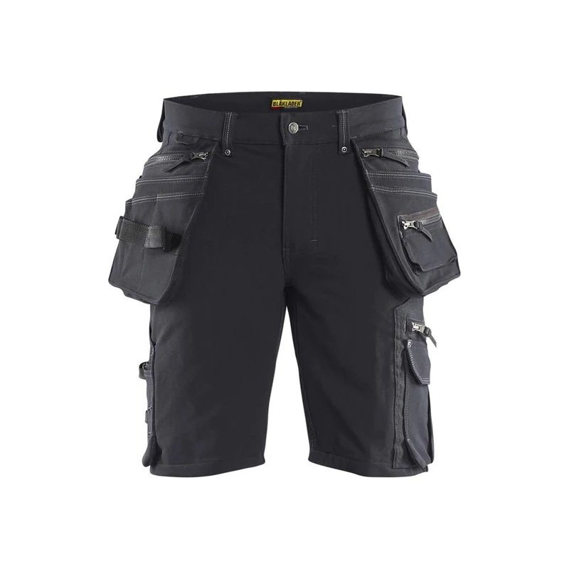 Blaklader 198816449899C50 X1900 4-Way Stretch Craftsman's Shorts Without Nail Pockets Dark Grey/Black, Size C50