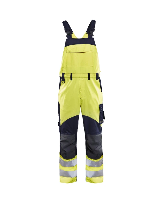 Blaklader 288915123389D100 Multinorm Inherent Bib, High Vis Yellow/Navy Blue, Size D100