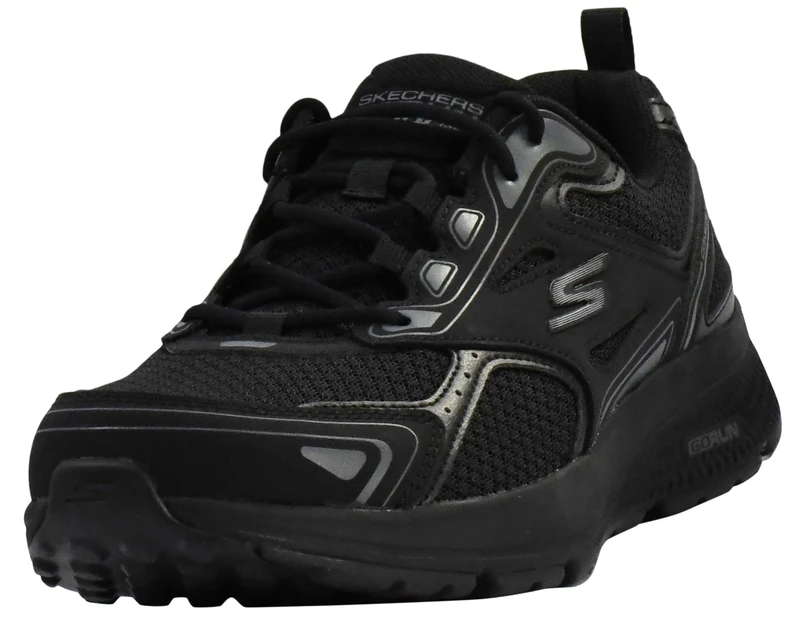 Skechers Mens Go Run Consistent Trainers, Black, 7.5 UK