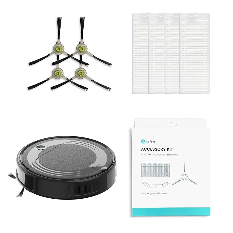 Lefant M210 Robot Vacuum Cleaner, 2200Pa Strong Suction, 7.8cm Thin 28cm DIA, Automatic Self-Charging Small Robotic Vacuum, Wi-Fi/App/Alexa Remote Control