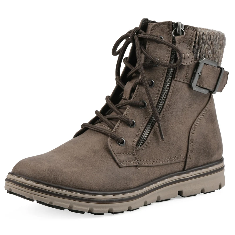 CLIFFS BY WHITE MOUNTAIN Women's Kelsie Hiking Boot, Stone/Fabric, 6 UK