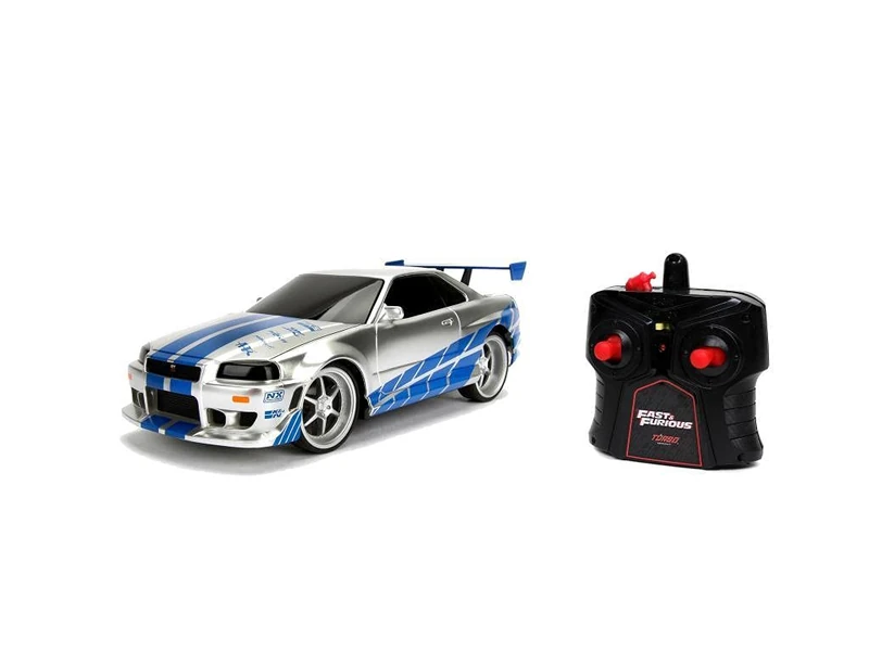 Jada - Fast&Furious - R/C Nissan Skyline GTR 1:16 2,4GHz (253206007), White Blue
