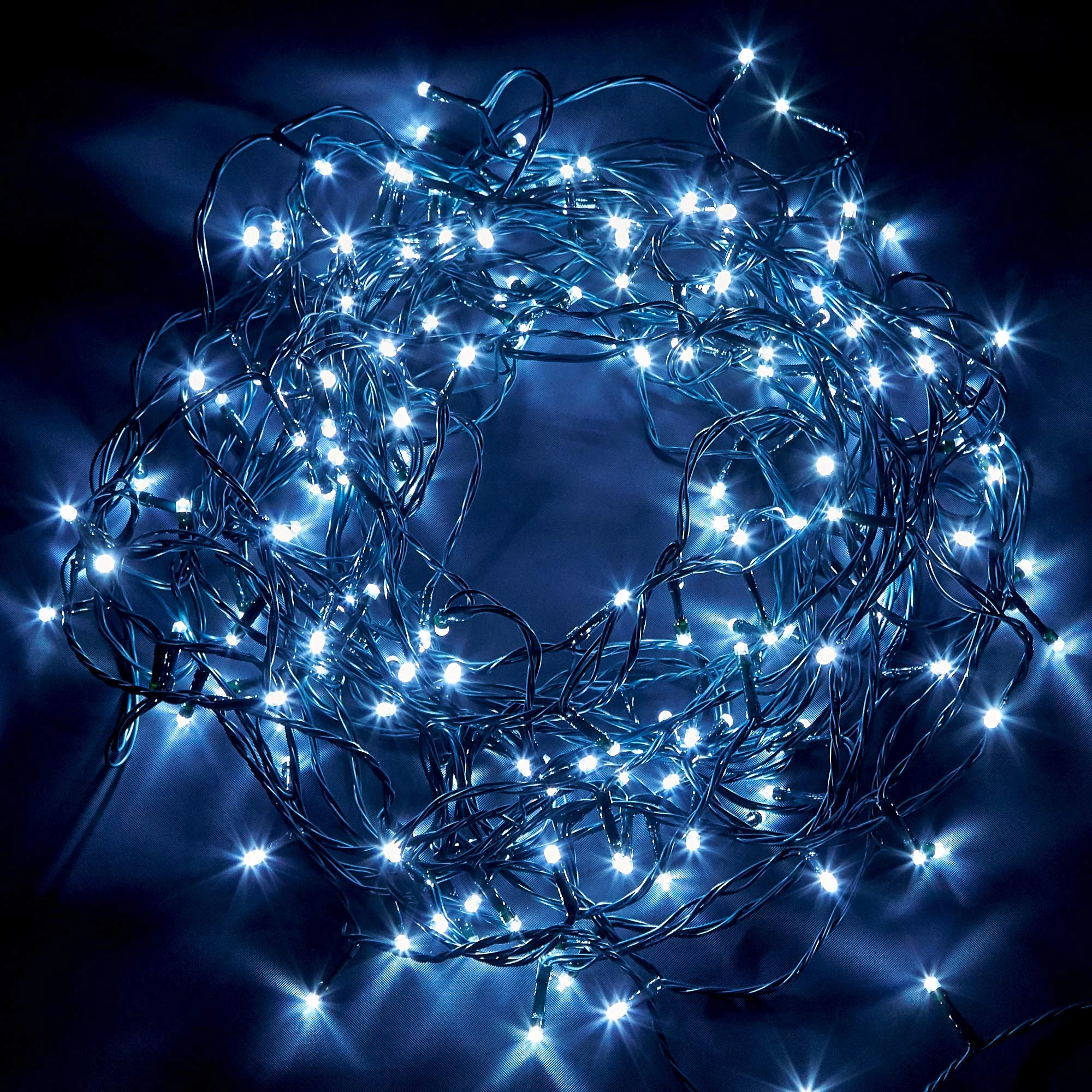 NETTA Christmas Tree Fairy Lights - 100 LED Cool White with 8 Different Modes; for Outdoor & Indoor Use, Plug in Xmas Party Decorations - 100 LED/ 10M Lit-Length