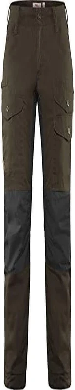 Fjällräven F89330S-633 Vidda Pro Ventilated Trousers, Women, Short, Dark Olive, 46