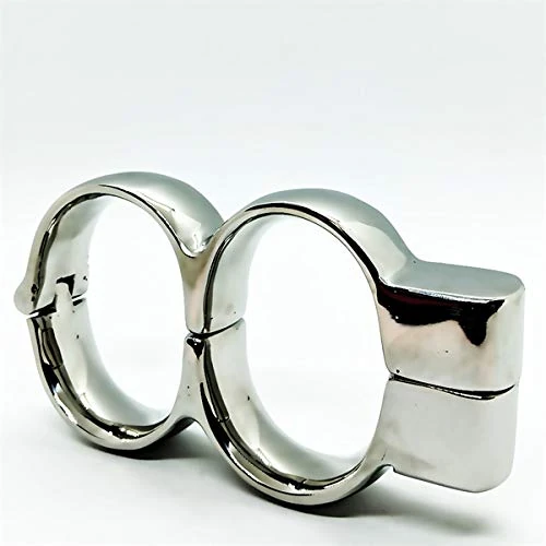 Black Label Stainless Steel Irish Handcuffs, 0.2 kg