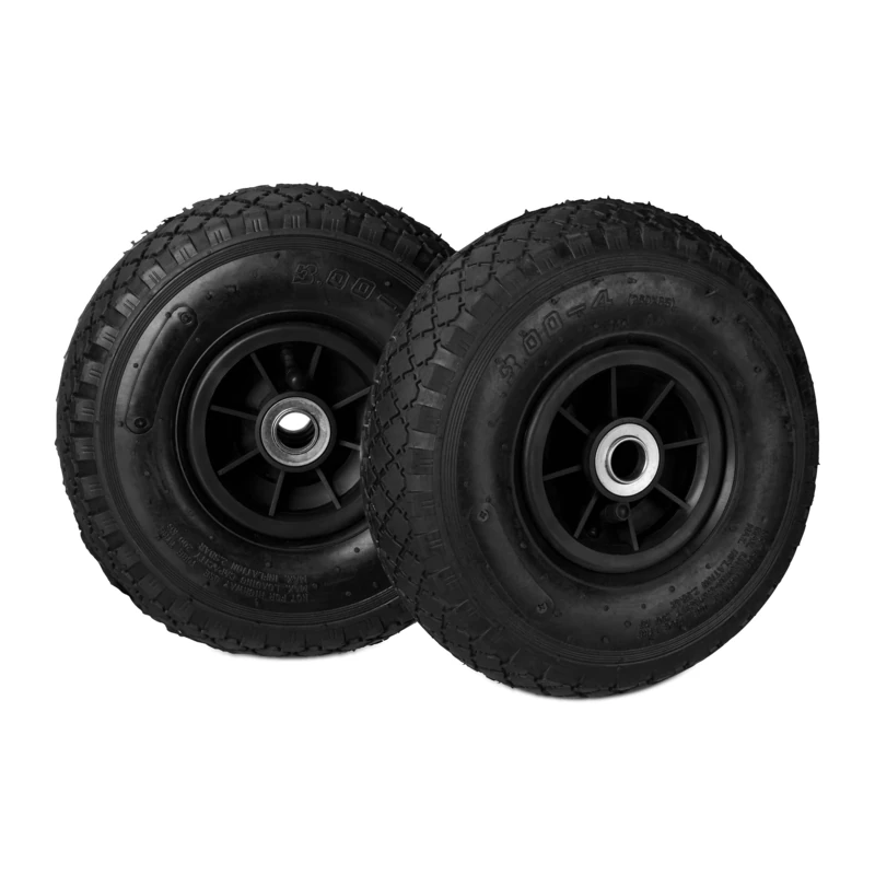 Relaxdays 3.00-4 Hand Truck Spare Tyre Set of 2 - 260x85 mm