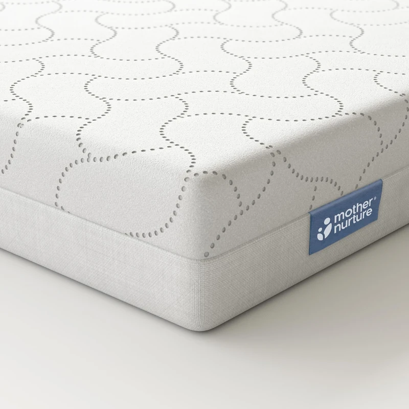 MOTHER NURTURE Premium Foam Cot Bed Mattress, White, 140 x 70 x 10cm