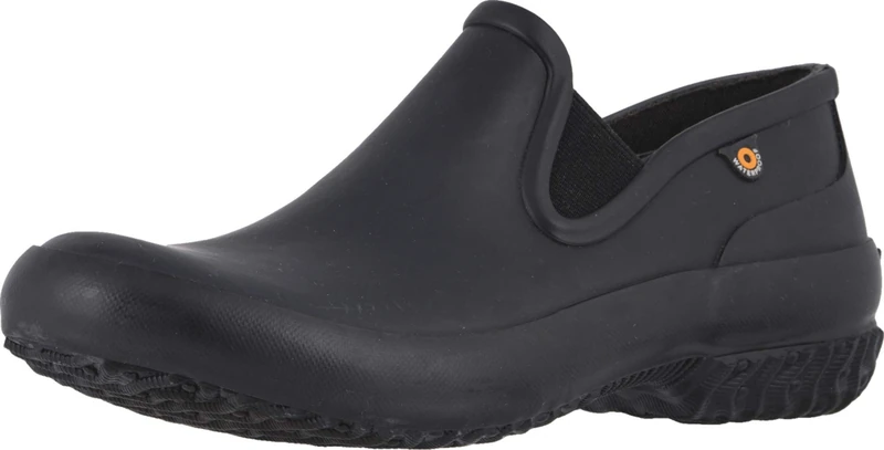 BOGS Women's Patch Slip On Garden Clog, Black, 6 UK