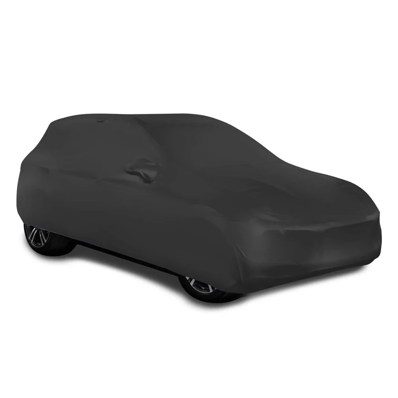 WinPower Indoor Car Cover SUV Velvet Stretch Dust-Proof Protection Full Car Cover for Underground Garage, Car Show, Black