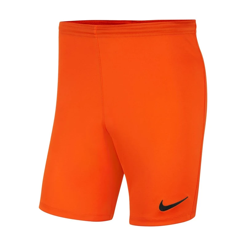 NIKE Mens Dri-fit Park 3 Shorts, Safety Orange/(Black), XXL EU