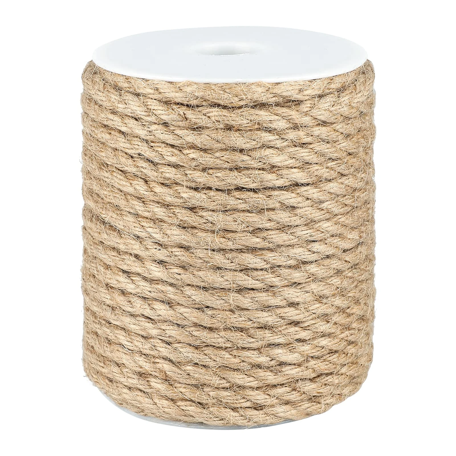 KINGLAKE 8mm Hemp Rope Cord 20m Garden Jute Rope String Thick Craft Twine For Wrapping, Home Decoration, Gardening Bundling