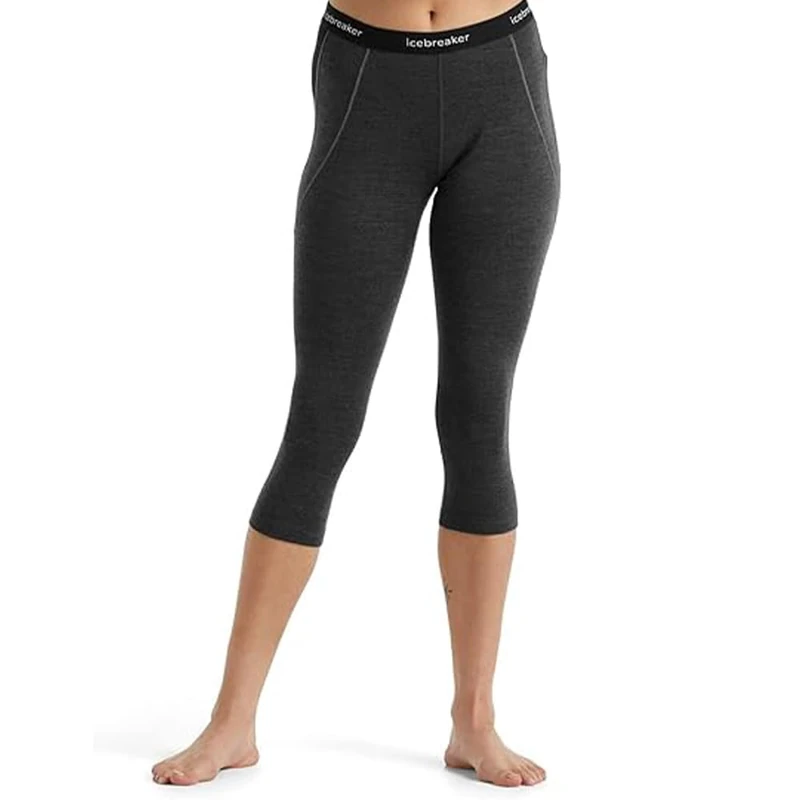 Icebreaker Women's 260 Zone Leggings, Jet HTHR-Black, L