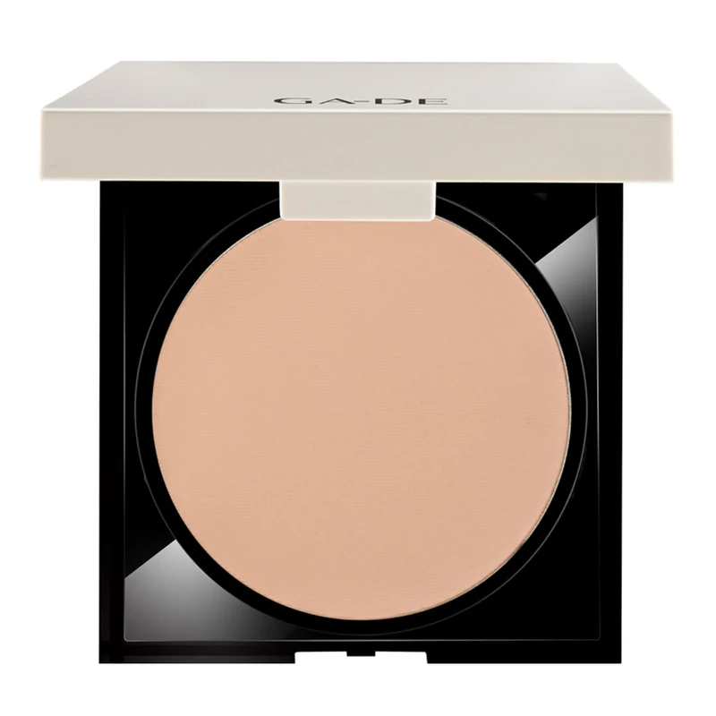 GA-DE Longevity Second Skin Pressed Powder - Face Makeup - Blurs Imperfections and Smooths Fine Lines - 506 Light Medium - 0.39 oz Foundation Powder